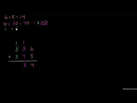 Видео: Пренасяне при събиране на трицифрени числа