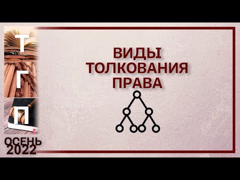 Видео: Виды толкования права