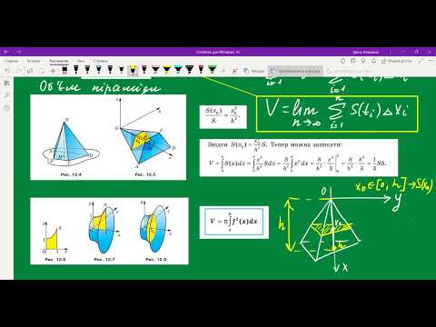 Видео: 1. Застосування визначеного інтеграла до обчислення об'ємів тіл