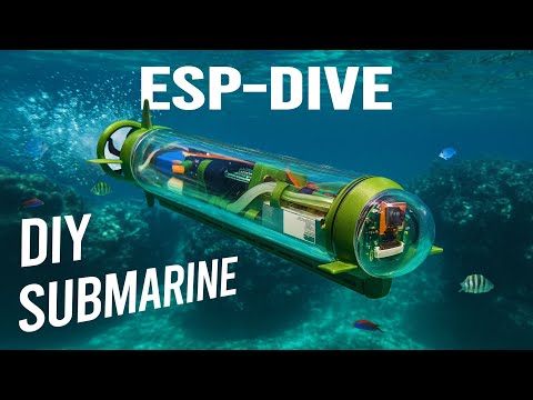 Видео: Постройте радиоуправляемую подводную лодку ESP32 с FPV-камерой (ESP-DIVE)