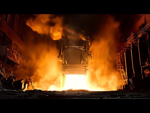 Видео: Производство в огромных масштабах. От сталелитейных заводов до реалистичных рук.