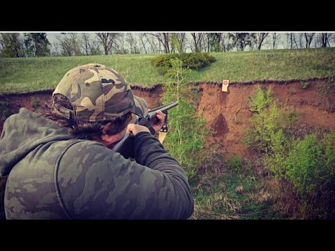 Видео: Стрельба из ружья по мишени. Устроили зарубу! ИЖ-43ЕМ в деле.