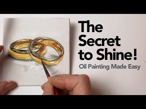 Видео: Как нарисовать блестящие отражения | Простая масляная живопись