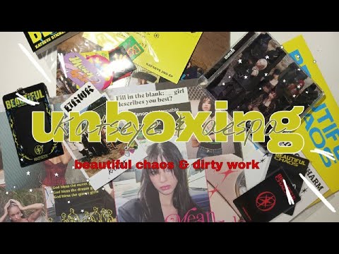 Видео: ⋆𐙚₊˚⊹ Распаковка katseye 'beautiful chaos' & aespa 'dirty work'