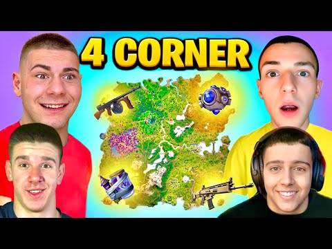 Видео: THE 4 CORNER CHALLENGE с Dinamixo и компания