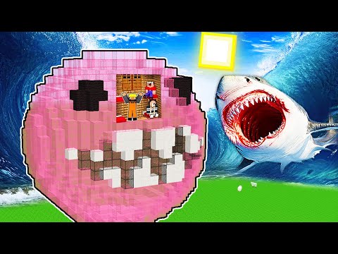 Видео: ДОМ ВНУТРИ ПУЗЫРЁК ИЗ ЦИФРОВОГО ЦИРКА ПРОТИВ ЦУНАМИ В МАЙНКРАФТ! НУБ И ДЕВУШКА ПРО В MINECRAFT