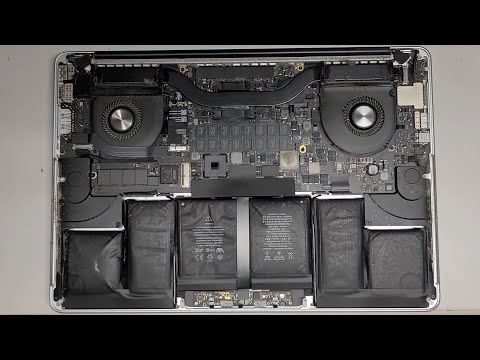 Видео: Ремонт и замена аккумулятора 15-дюймового MacBook Pro A1398 середины 2015 года