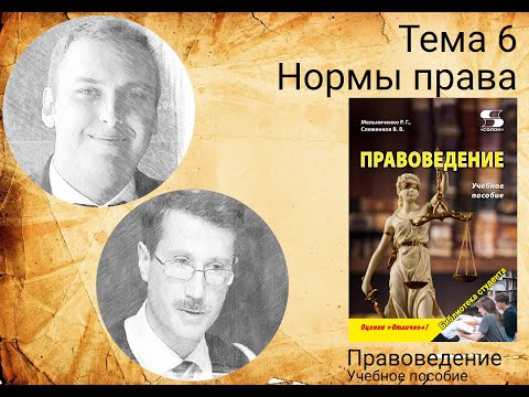 Видео: Тема 6  Нормы права