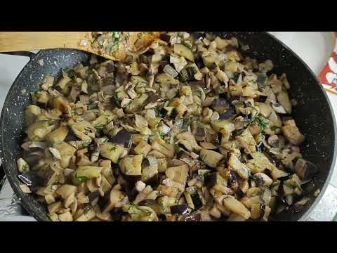 Видео: Баклажаны с грибами  #шампиньон.#легкоипросто#едимдома .