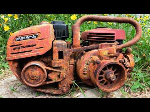 Видео: Гениальный механик восстанавливает сильно поврежденный HONDA Gx35