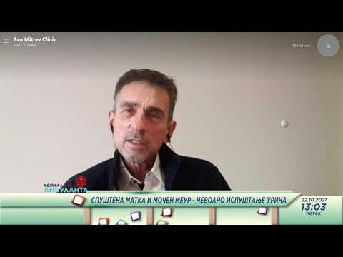 Видео: Спуштена матка и мочен меур - Неволно испуштање урина