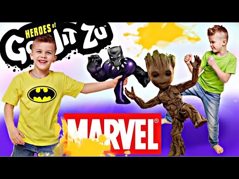 Видео: НОВЫЕ СУПЕРГЕРОИ ГУДЖИТСУ МАРВЕЛ Goo Jit Zu MARVEL и DC // KiFill boys