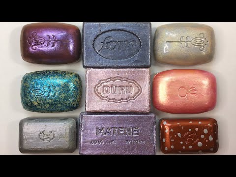 Видео: Varnished soap. Asmr cutting dry soap. Satisfying video. Резка лакированного мыла