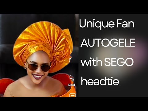 Видео: Как сделать веер Autogele с боковыми оборками с помощью SEGO. (Модный веер Autogele)