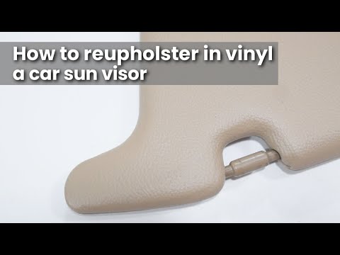Видео: Как перетянуть винилом солнцезащитный козырек автомобиля - Автомобильная обивка
