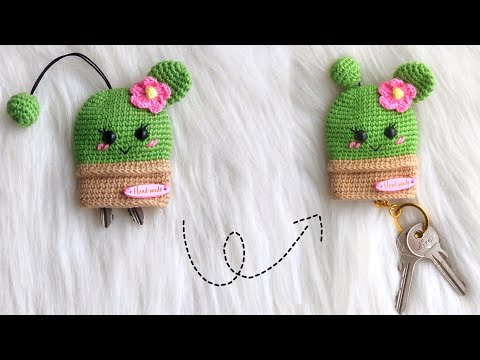 Видео: Амигуруми |  Кактус брелок учебник 🌵