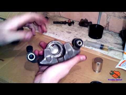 Видео: Сборка тормозного суппорта / задние дисковые тормоза / тормоза TOYOTA CORONA ST 190 (CARINA E)