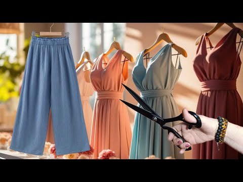 Видео: ✅Как быстро и легко превратить старые брюки в стильный наряд / 6 идей переработки