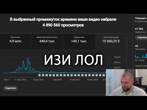 Видео: объясняю как по фану заработать 10.000$ за 3 месяца на американском ютубе