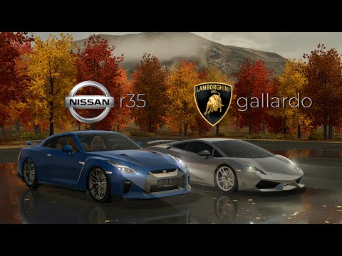 Видео: Nissan GTR r35 против Lamborghini Gallardo на Black Russia 