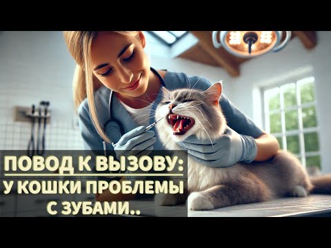 Видео: Повод к вызову: у кошки проблемы с зубами