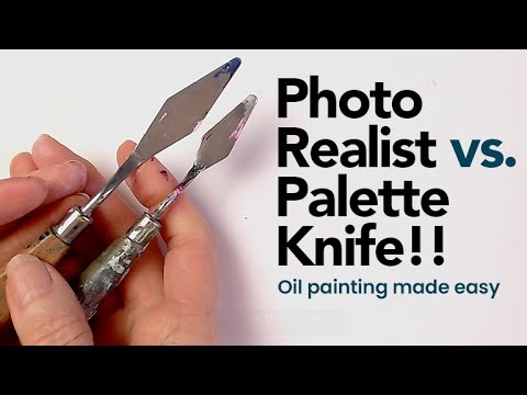 Видео: Фотореалистичная живопись мастихином?