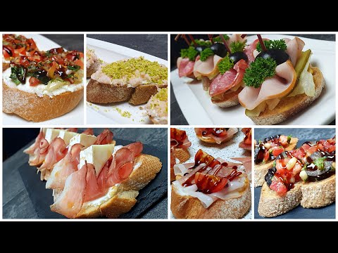 Видео: БРУСКЕТТА | Как приготовить Брускетту 6 вариантов | Bruschetta