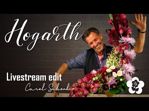 Видео: Линия Хогарта или кривая Хогарта! Классическая цветочная композиция Карела Шенка (демонстрация фл...