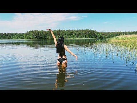 Видео: Отдых на берегу озера с ночевкой . Готовим еду в афганском казане. Жара 🥵. Ловим рыбу