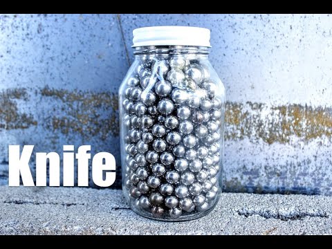 Видео: Ковка самого острого и красивого ножа с подшипником из дамасской стали (сварной узор)