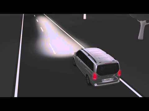 Видео: Система освещения Intelligent Light Mercedes-Benz  V-Class W447