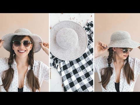 Видео: Вязаная крючком шляпа от июньского солнца