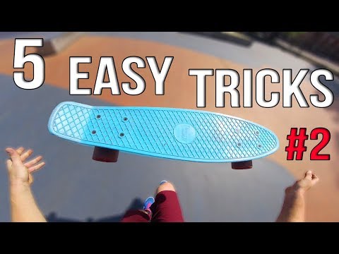 Видео: 5 простых трюков для новичков на пенни-борде №2