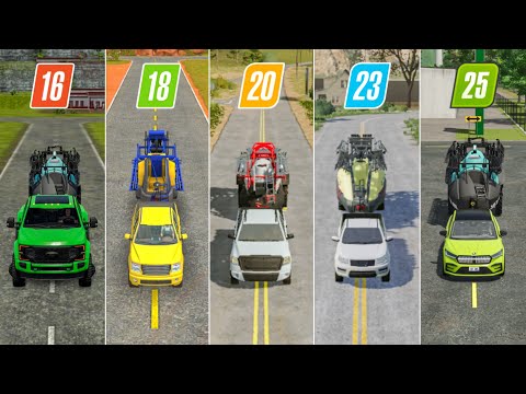 Видео: Fs16 против Fs18 против Fs20 против Fs23 против Fs25 | Разбрасывание удобрений с помощью автомоби...