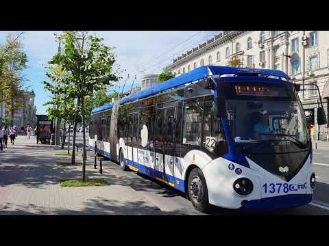 Видео: Троллейбус RTEC 6243303M1 (АКСМ 433030 Vitovt Max II) № 1378 │ Кишинёв │ Белкоммунмаш │ Chisinau