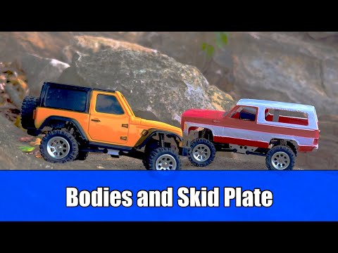 Видео: Защитная пластина и кузова — 1/36 4X4 RC Crawlers #jiabaile