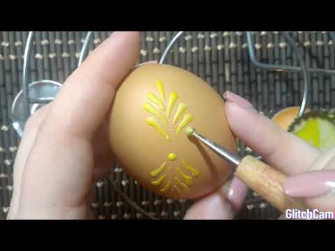 Видео: Писанка без писачка, техніка воскові олівці