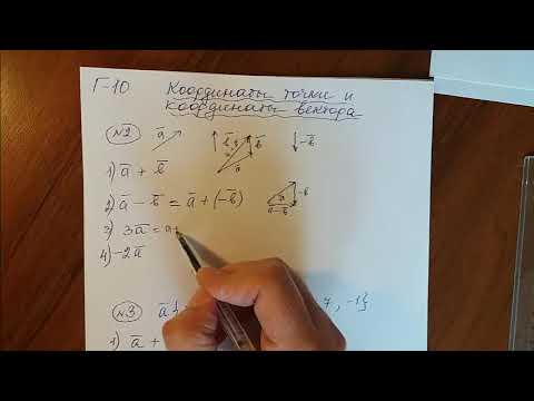 Видео: Координаты точки и координаты вектора 2