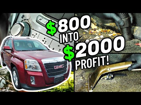 Видео: Переверните этот GMC Terrain за 800 долларов ради прибыли $$$ Подработка! Отвратительная реставрация