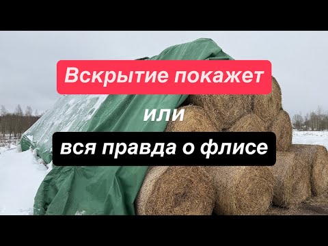 Видео: Вскрытие покажет работу флиса #герефорд #сено #флис #шутцфлис #укрывнойматериал #хозяйство #фермер