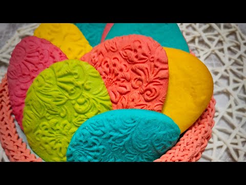Видео: ПЕСОЧНОЕ ТЕСТО - ЦВЕТНОЕ