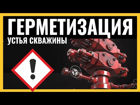Видео: Герметизация устья скважины. Управление скважиной при бурении наземным ПВО