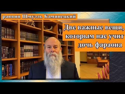 Видео: Главный раввин Шмуэль Каминецкий о двух важных вещах, которым нас учит история с дочерью фараона
