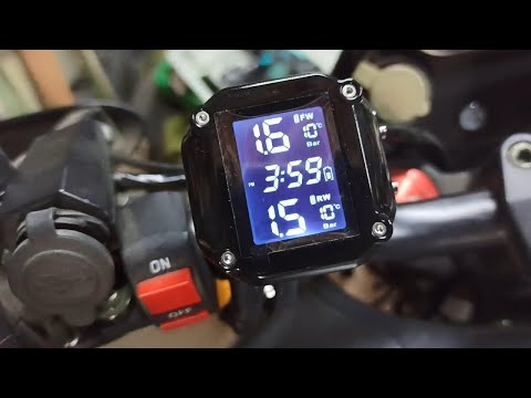 Видео: Контроль давления в шинах мотоцикла. Настойка системы. TPMS tire pressure moyitoring system.