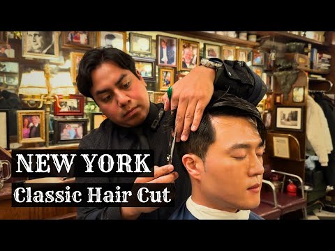 Видео: ASMR New York Classic Barbershop со 100-летней историей