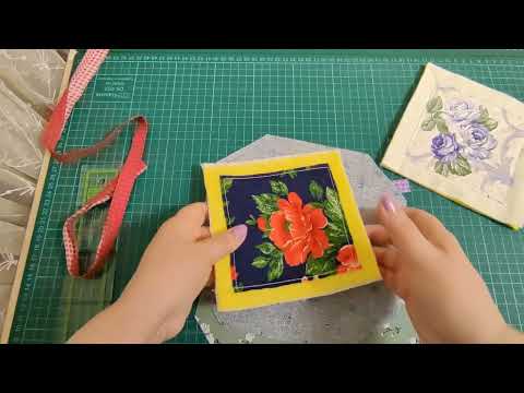 Видео: Картинки из ткани..
