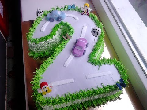 Видео: Торт детский Двоечка