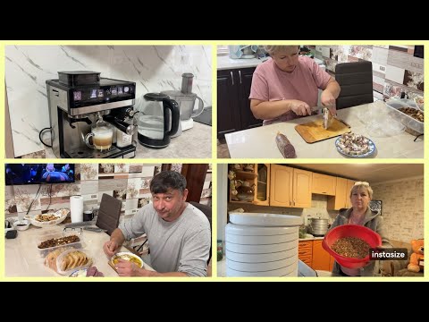 Видео: Кофе машина радует. Наварила ЩЕЙ.Семён в работе . Пробуем САЛО. 