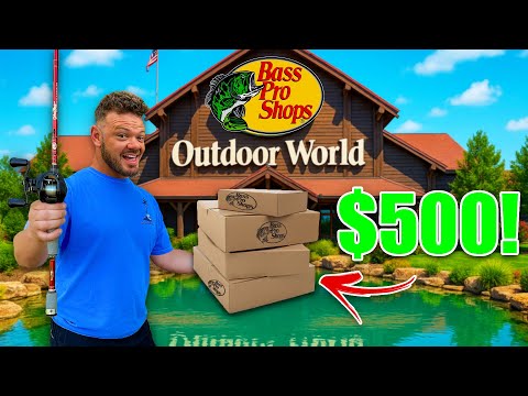 Видео: Рыболовный вызов BASS PRO без бюджета!!! (Мы купили всё)