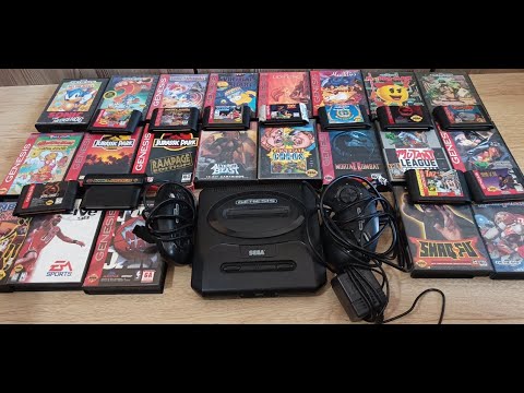 Видео: Распаковка [Unboxing 31] Sega Genesis, General Chaos, Mutant League Football, Batman, Toy Story, Taz